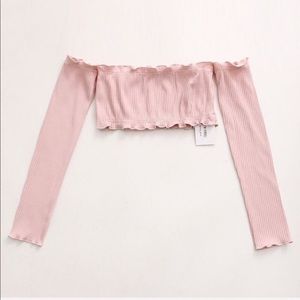 Cute runched crop top bandeau style